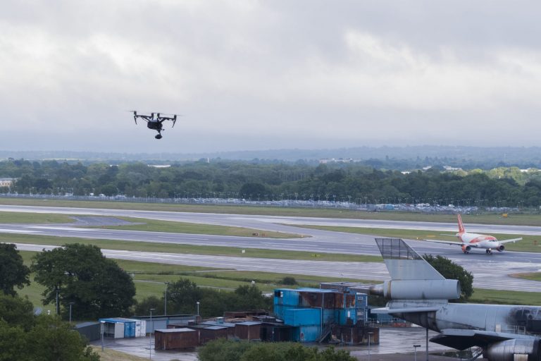 Inspire 2 at Gatwick Evidence that drones can be flown withn flight restriction zones with the proper permissions