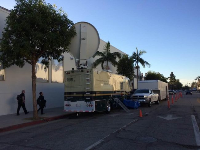 OB Truck outside MIlk Studios LA