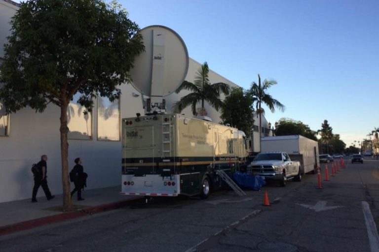 OB Truck outside MIlk Studios LA