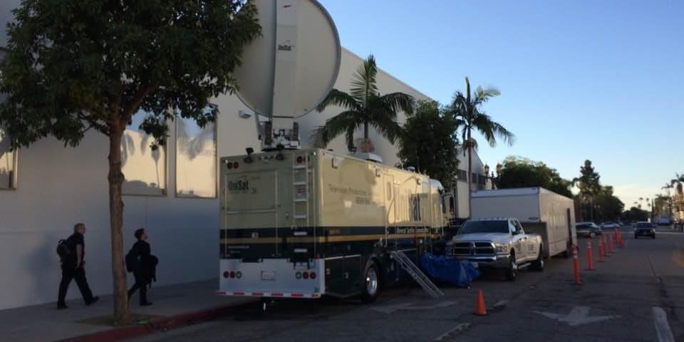 OB Truck outside MIlk Studios LA