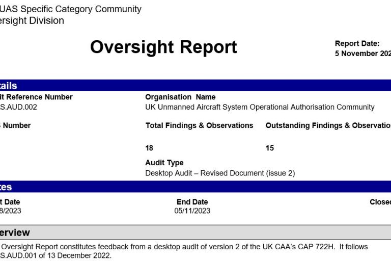 CAP 722H v2 Oversight Header