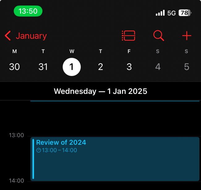 Review of 2024 Diary Entry